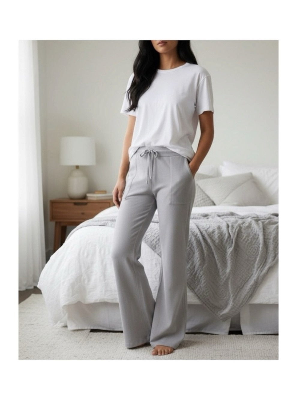 new Honeydew ★ Starlight Super Soft Slouchy Lounge Pants Sweatpants ★ Gunmetal - Picture 14 of 16